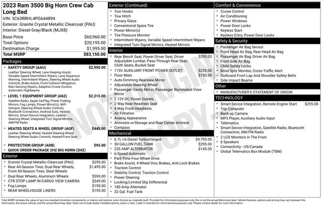 ram ram 3500 pickup 2023 3C63RRHL4PG644894 image ram ram 3500 pickup 2023 3C63RRHL4PG644894 image